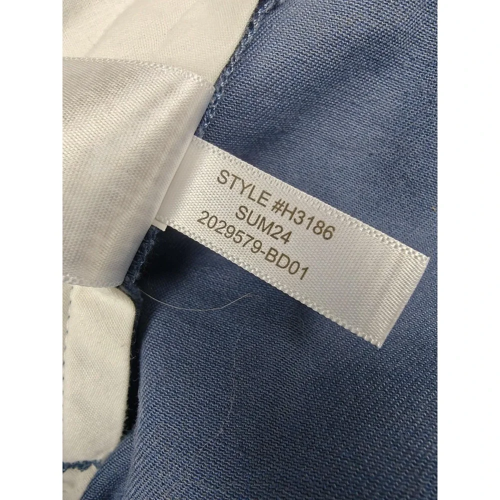 J.Crew‎ Pants Mens 34x32 Blue Flex Straight Chino Stretch Casual Business Office